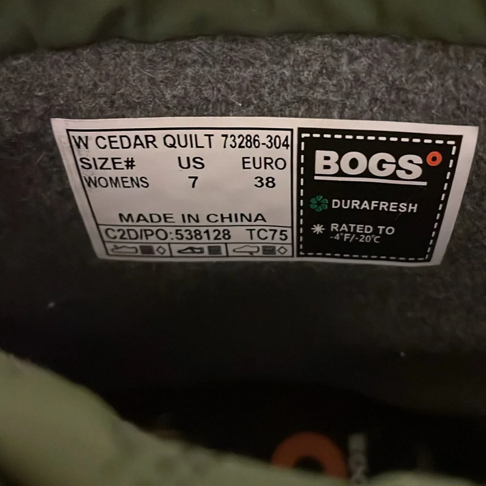 Bogs Green and Black Winter Boots - Picture 6 of 7